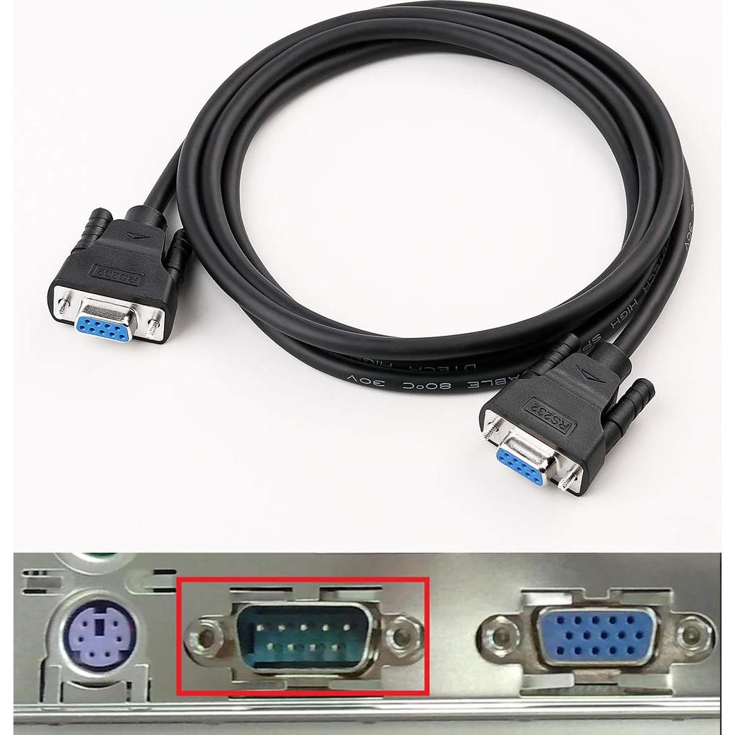 Cable Serial RS232 Hembra a Hembra DTech 1.5m 9 Pines