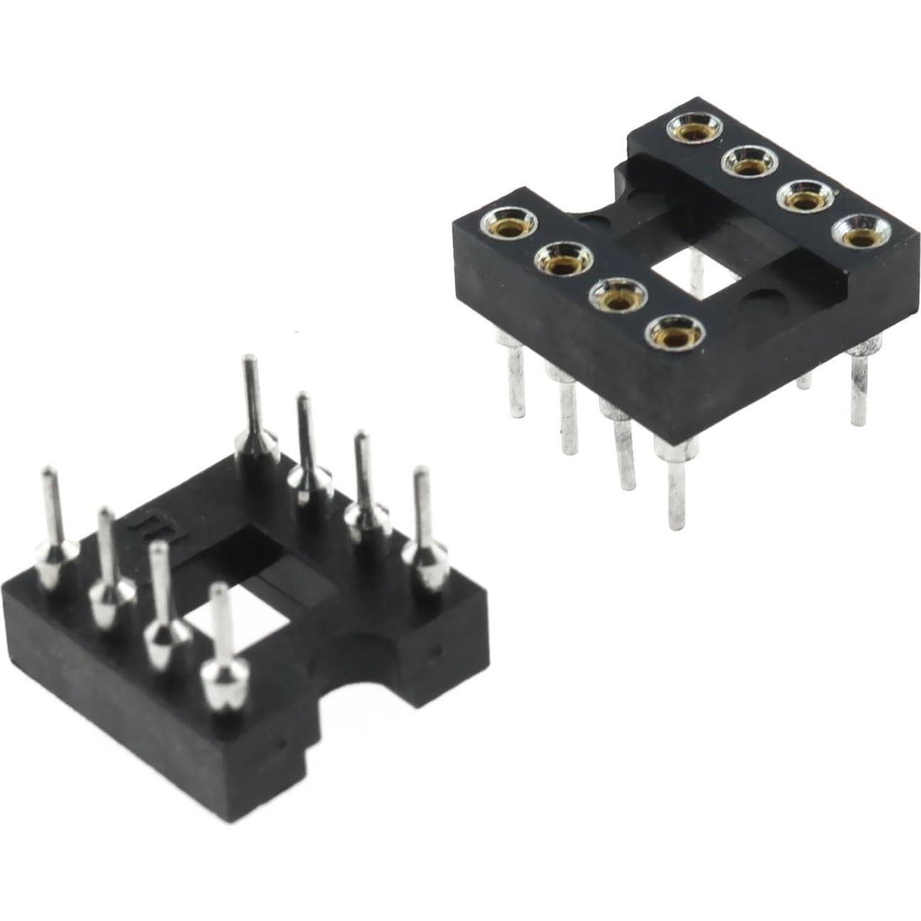 Zócalos de IC DIP 8 Pines RLECS 20PCS Soldadura PCB 7.6mm