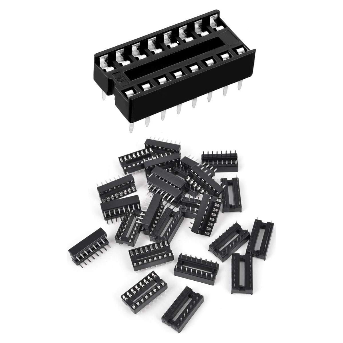 50 Zócalos DIP IC 16 Pines DAOKI Tipo Soldadura 2.54mm