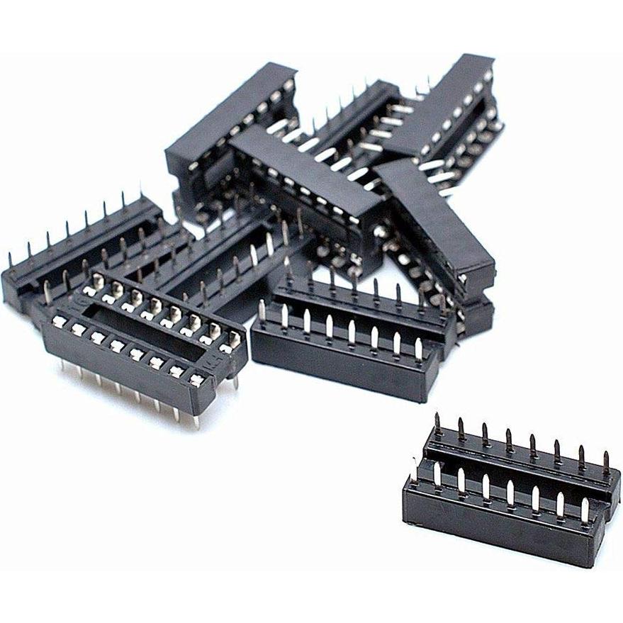 50 Zócalos DIP IC 16 Pines DAOKI Tipo Soldadura 2.54mm