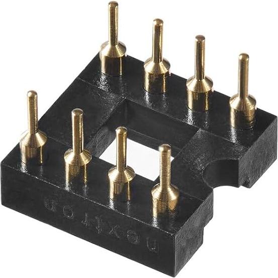 20 Adaptadores IC 8 Pines Chapados en Oro Bridgold