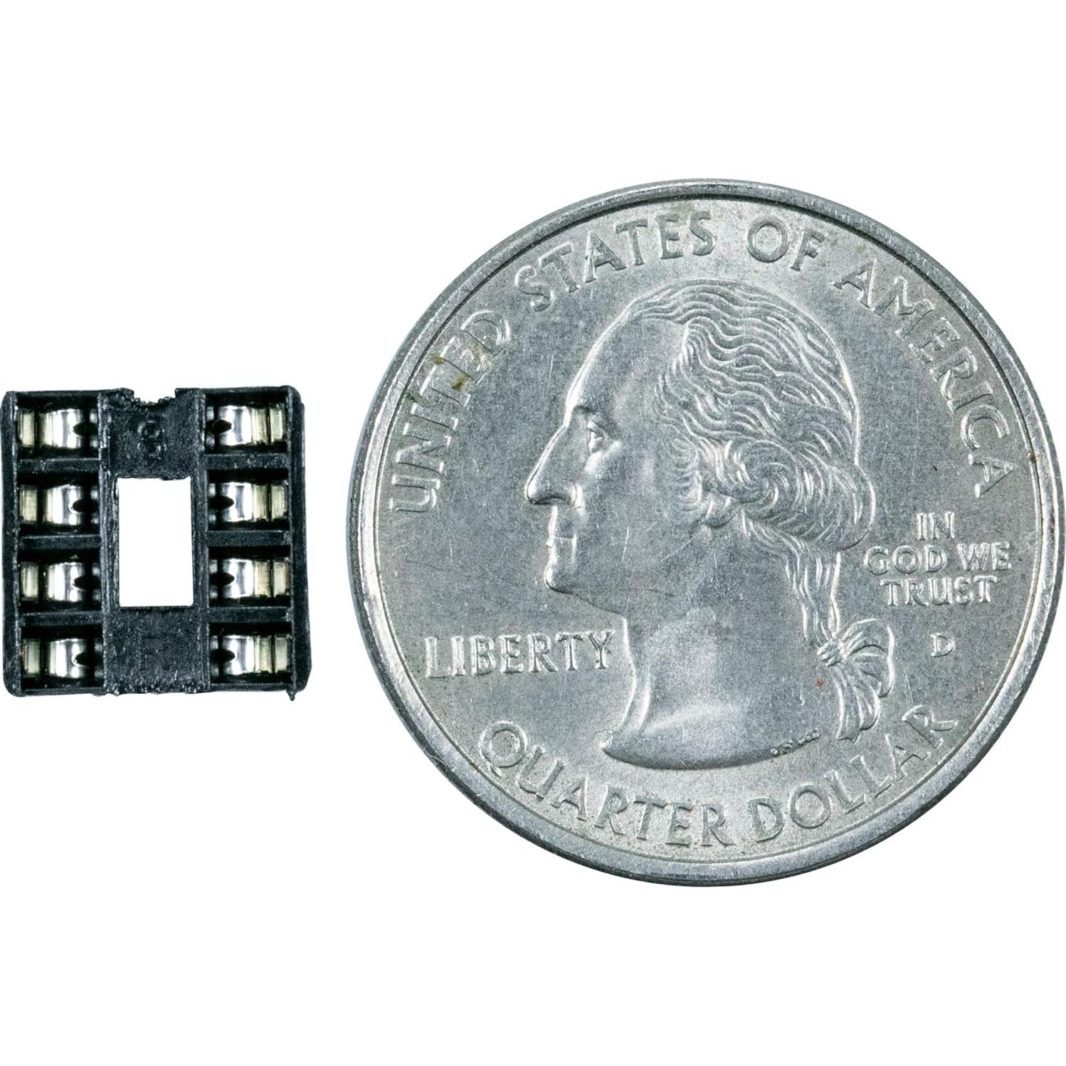 15 Zócalos IC DIP 8 Pines Risingsaplings Soldadura 2.54mm