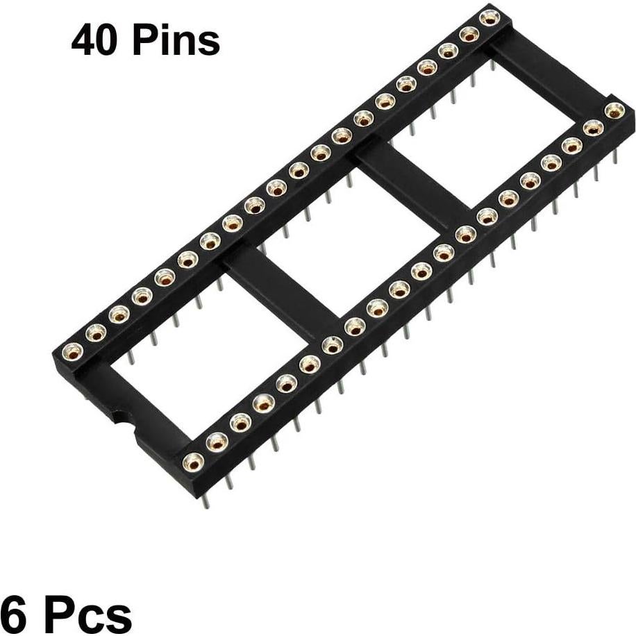 Adaptador Zócalo IC DIP 6pcs uxcell 2.54mm 40 Pines