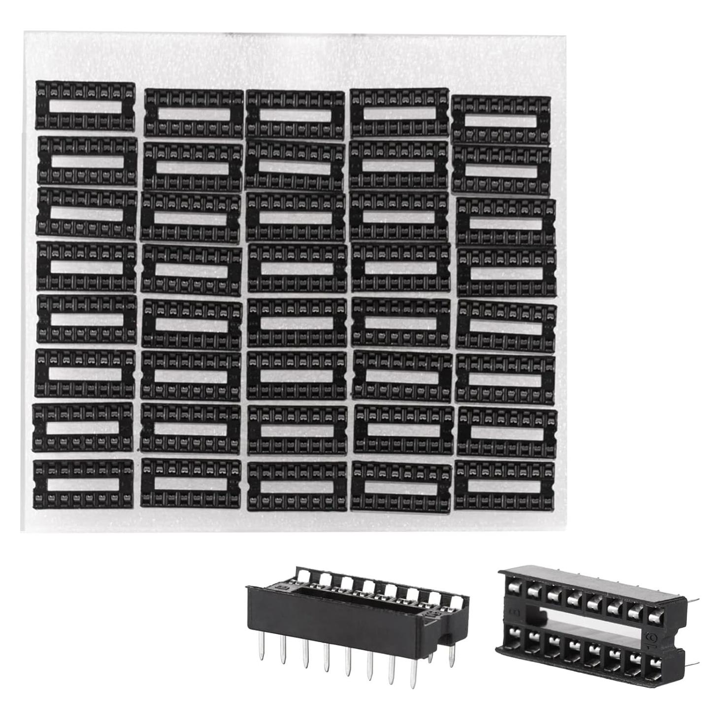 Zócalos DIP Eowpower 40 Piezas 2.54 mm para Circuitos