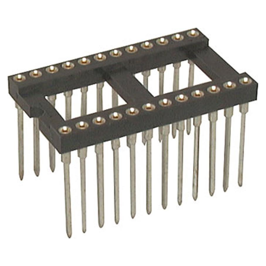 Zócalo IC DIP 24 Pines Jameco Valuepro 6100-24W-R Paquete de 2