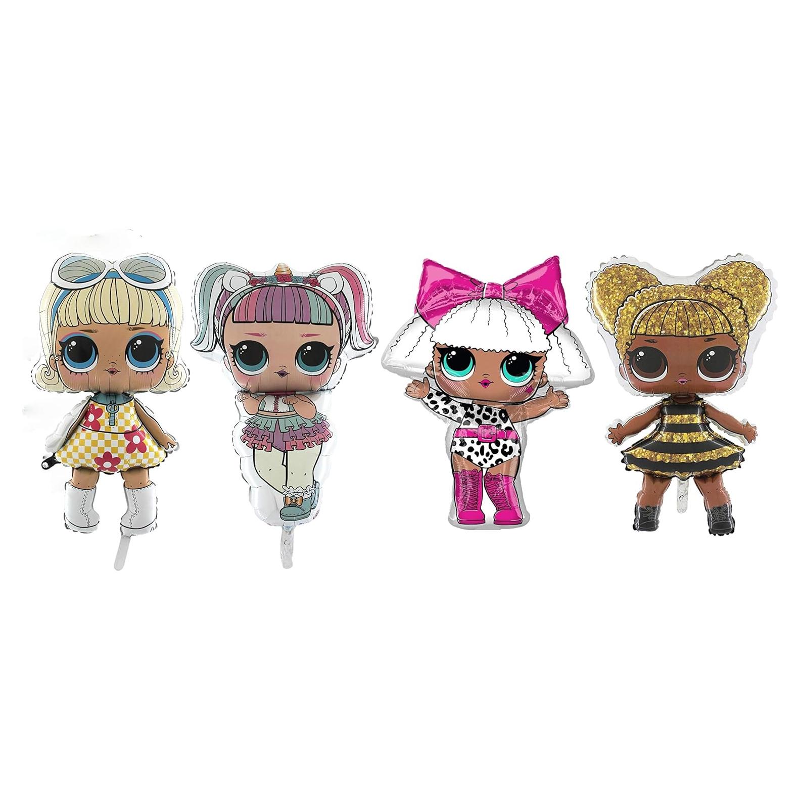Paquete de 4 Globos de Fiesta Toyland® LOL - 96.5 cm