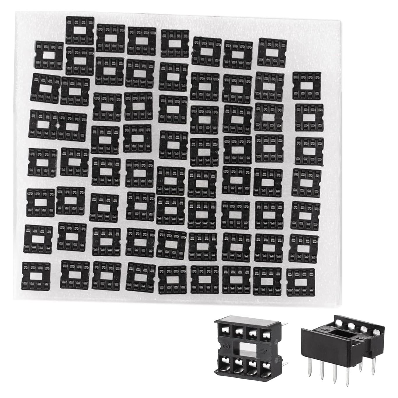 Zócalos de IC DIP Eowpower 70 Piezas 2.54 mm Soldadura