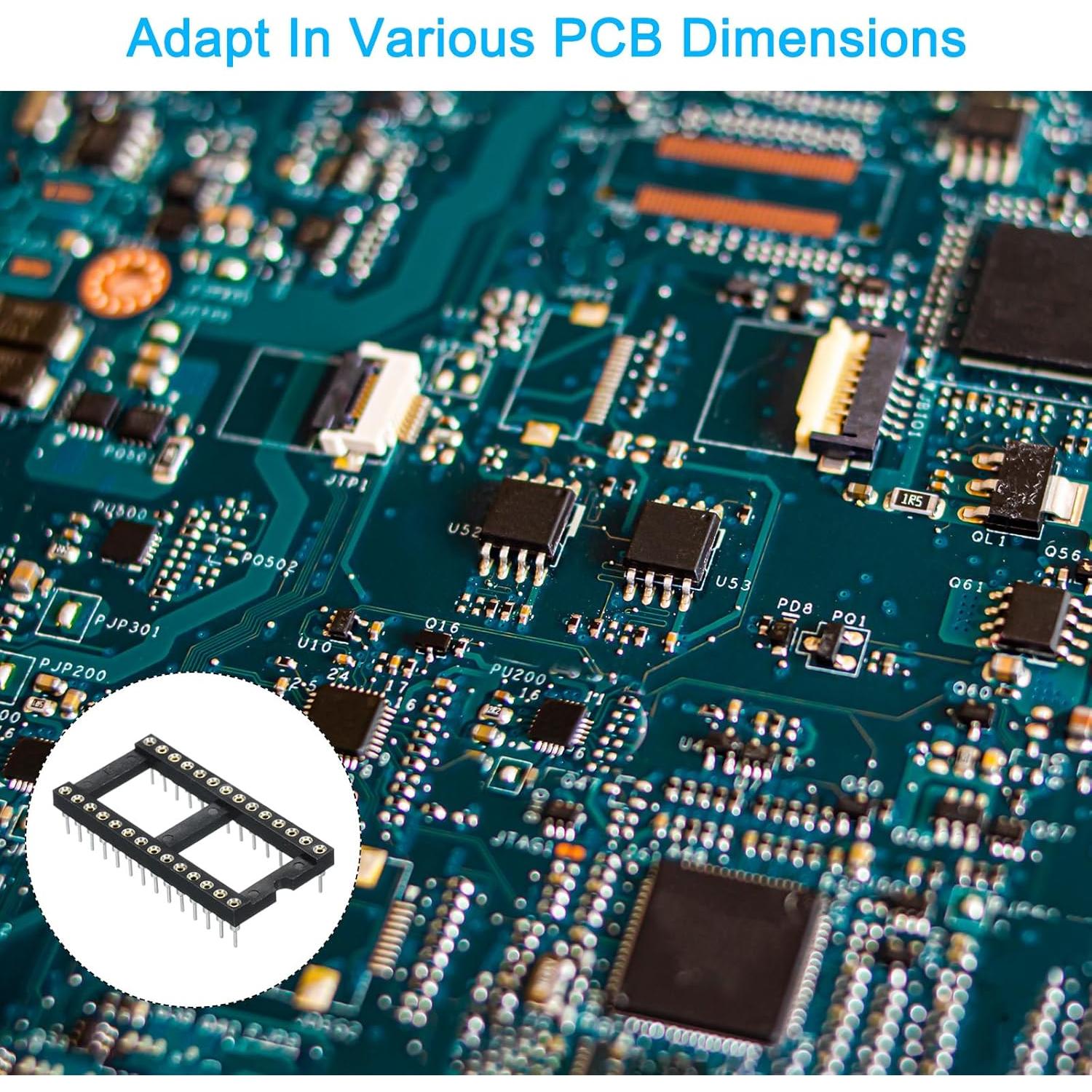 Zócalo DIP IC 28 Pines Doble Fila MECCANIXITY 12 Pcs