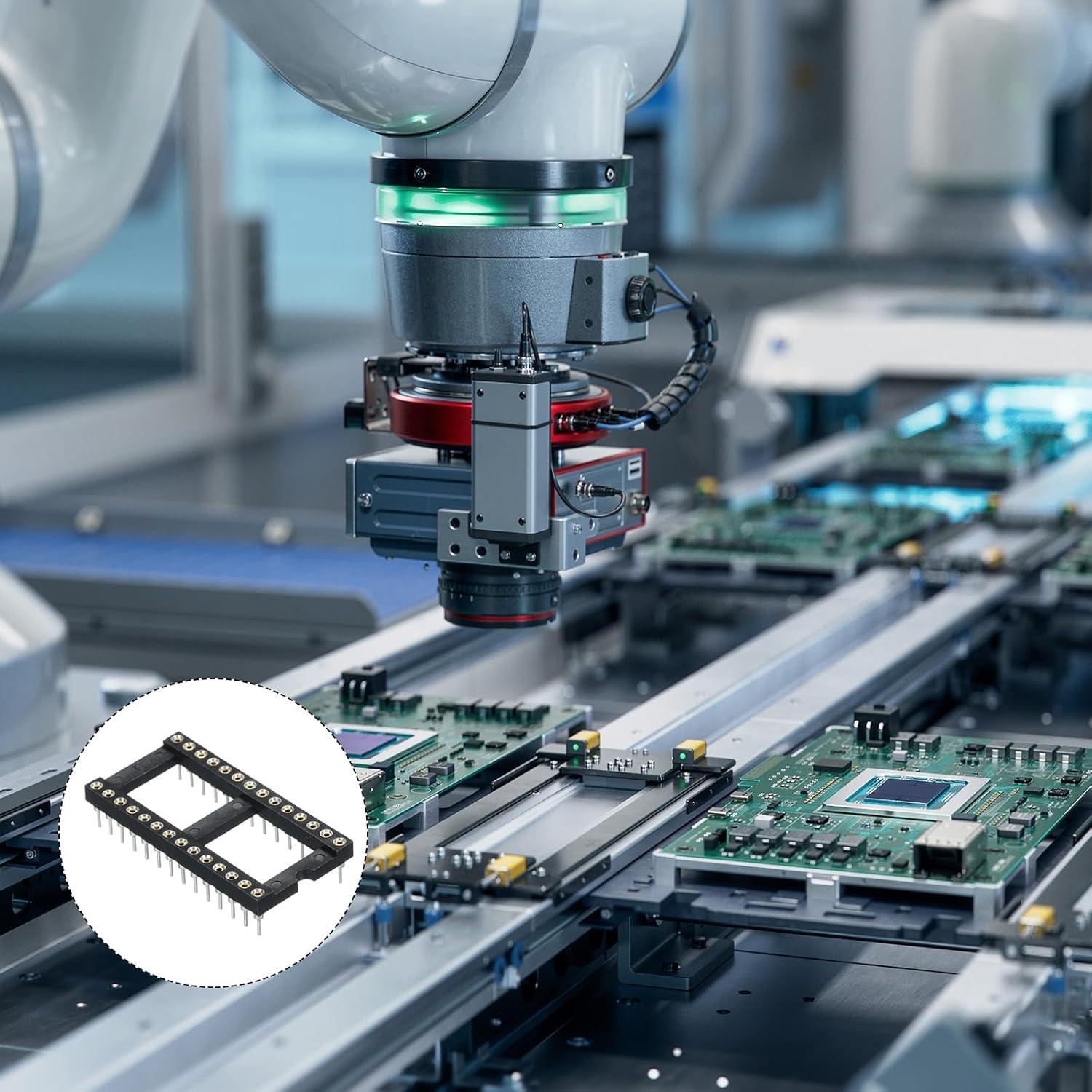 Zócalo DIP IC 28 Pines Doble Fila MECCANIXITY 12 Pcs