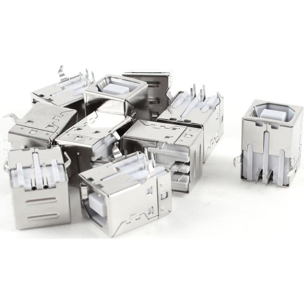 Conector USB Tipo B hembra Uxcell 4 pines 10 unidades