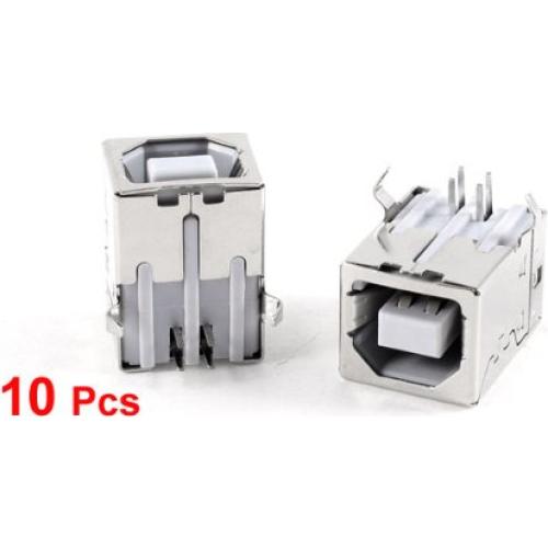 Conector USB Tipo B hembra Uxcell 4 pines 10 unidades