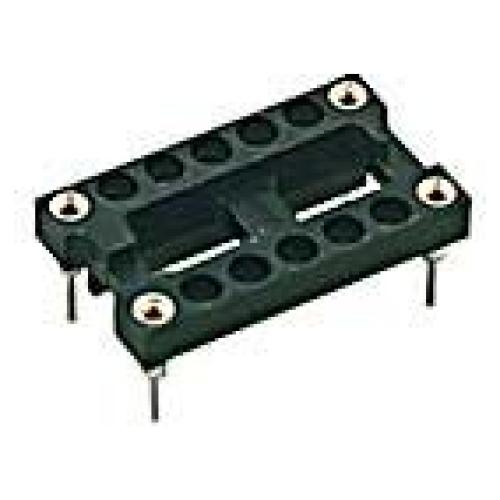 Zócalo DIP 4 Pines Jameco Valuepro 2001-2X7-4CP Paquete de 10