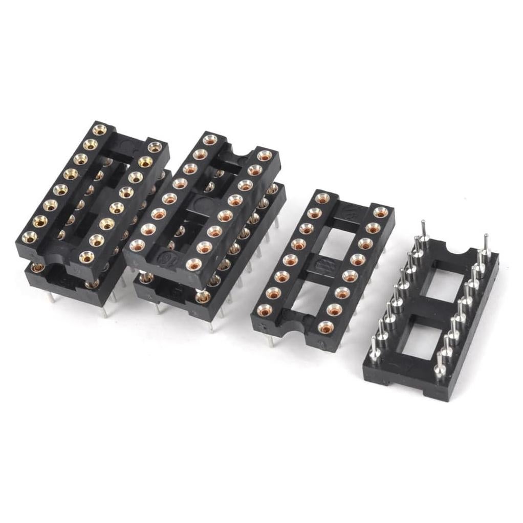Zócalo IC DIP 16 Pines 2.54mm uxcell - 6 Piezas
