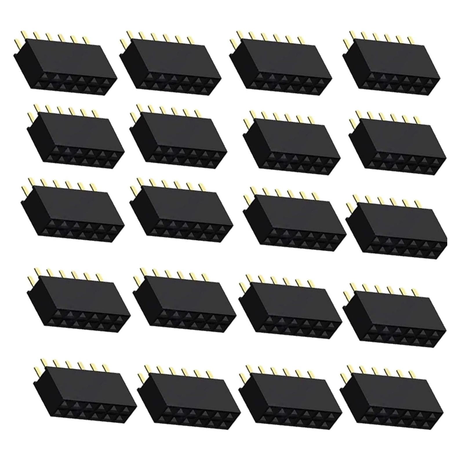 Conector de cabecera hembra 2x6Pin Sopepoyie 12 pines 20PCS