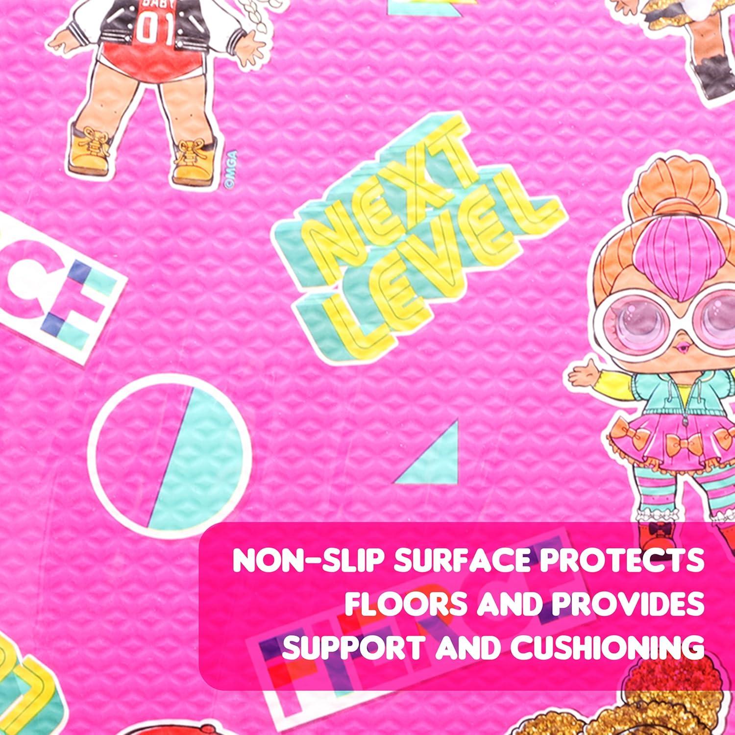 Alfombra de Espuma LOL Surprise 9 Azulejos Rosa 91x91 cm