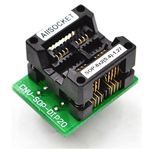 Adaptador de Programación ALLSOCKET SOP8x2 a DIP8 1.27mm