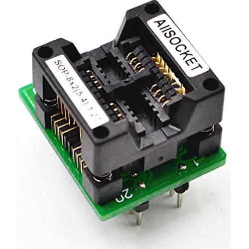 Adaptador de Programación ALLSOCKET SOP8x2 a DIP8 1.27mm