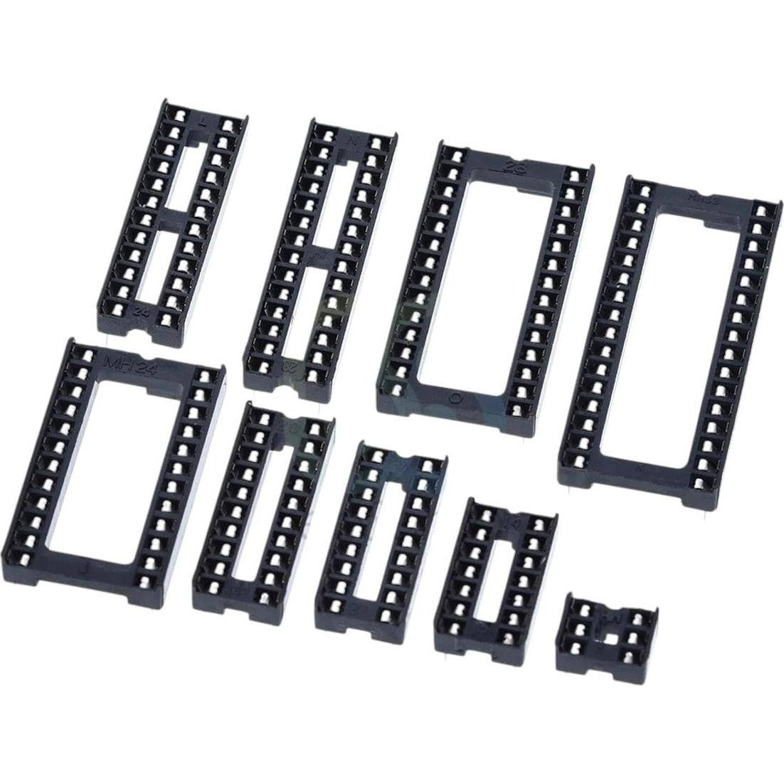 10 Zócalos IC DIP 6 8 14 16 18 20 28 32 40 Pines TRAQUOKANTA