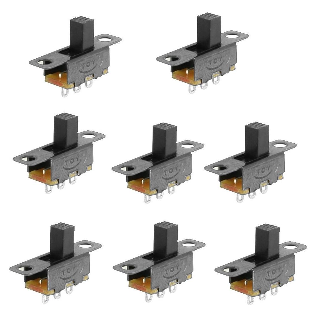 Interruptor Deslizante SPDT uxcell 8 Pcs 19x6x13mm