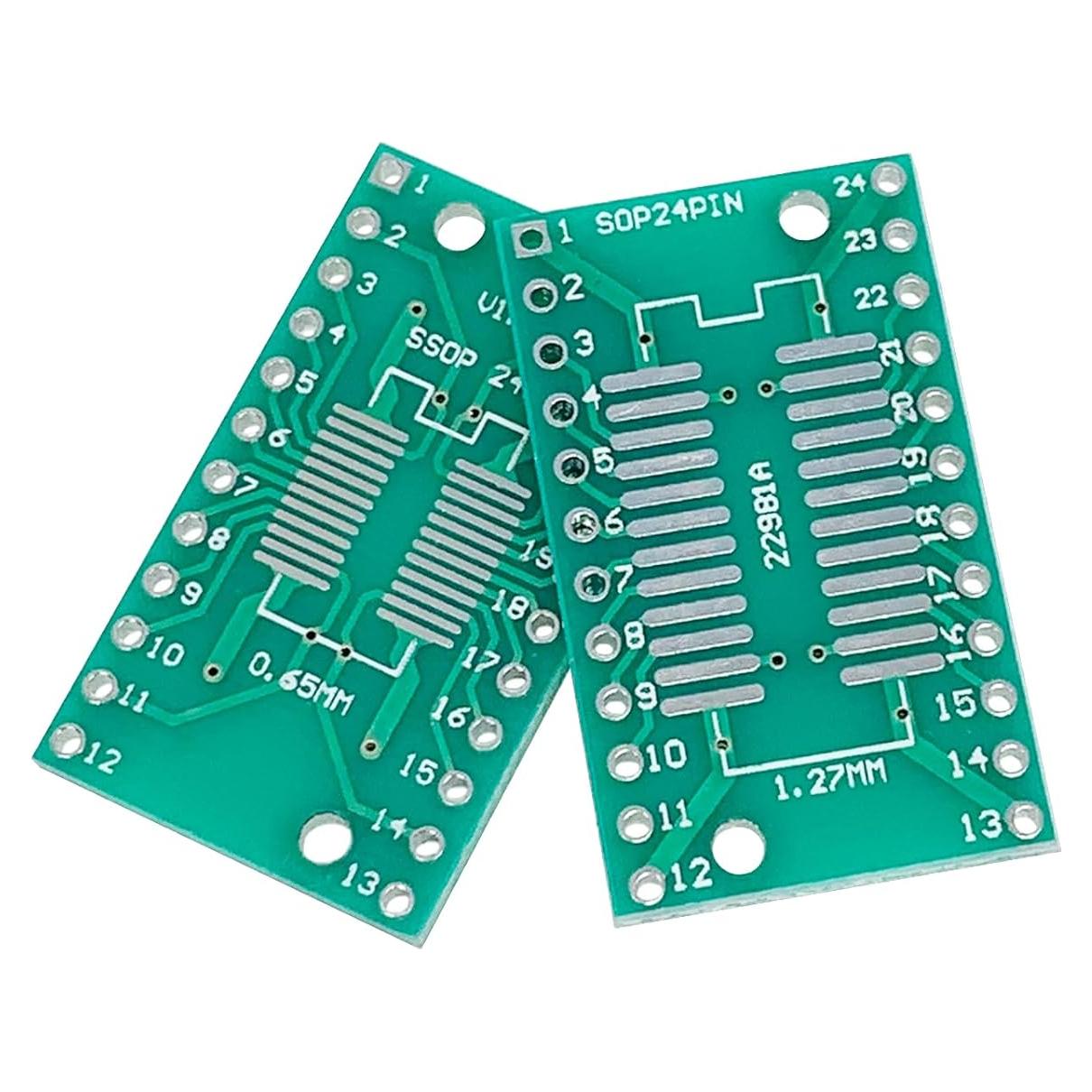 10 Piezas Adaptador Placa SOP24 a DIP Cermant 17.89x30.43mm