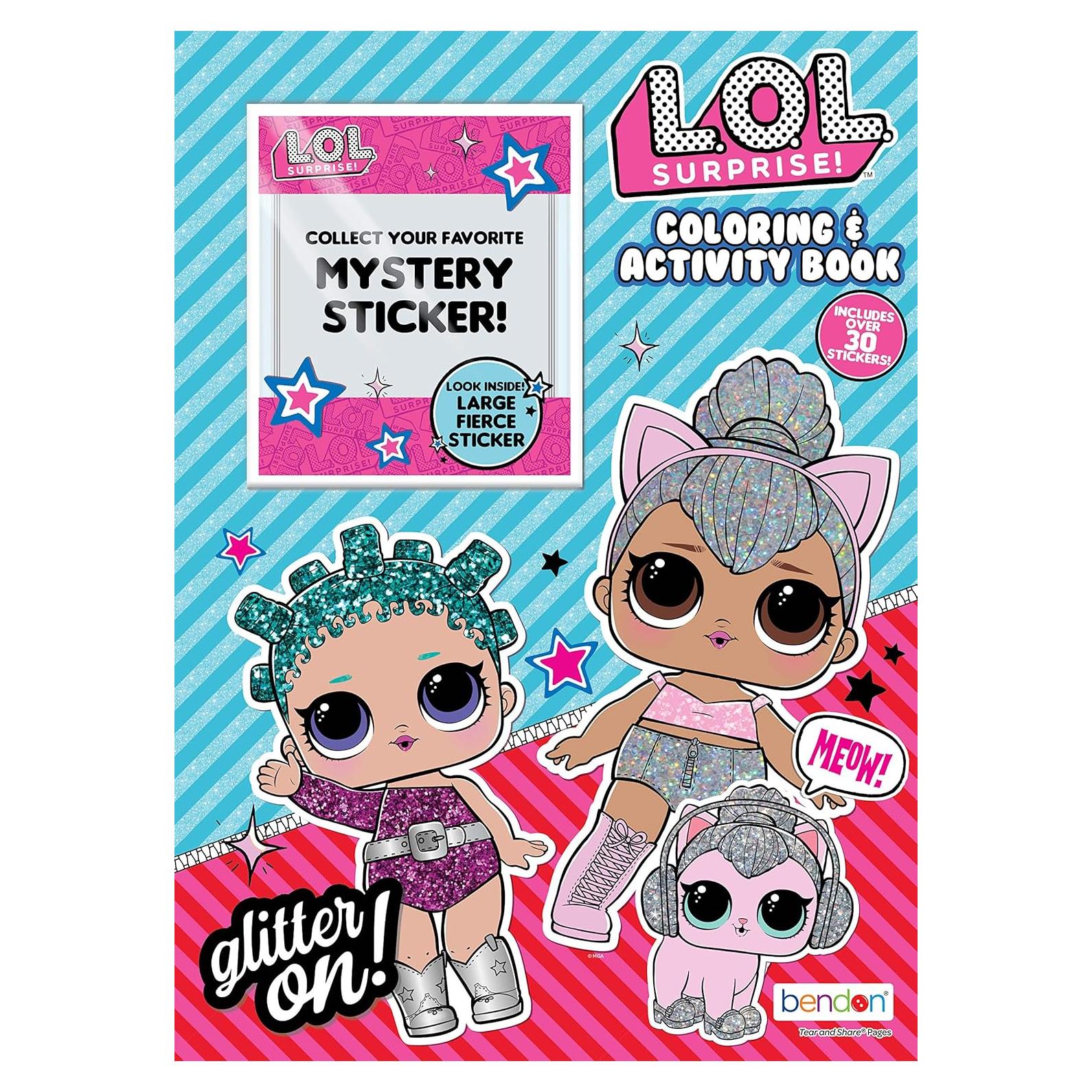 Libro para Colorear L.O.L. Surprise! 48 Páginas con Stickers