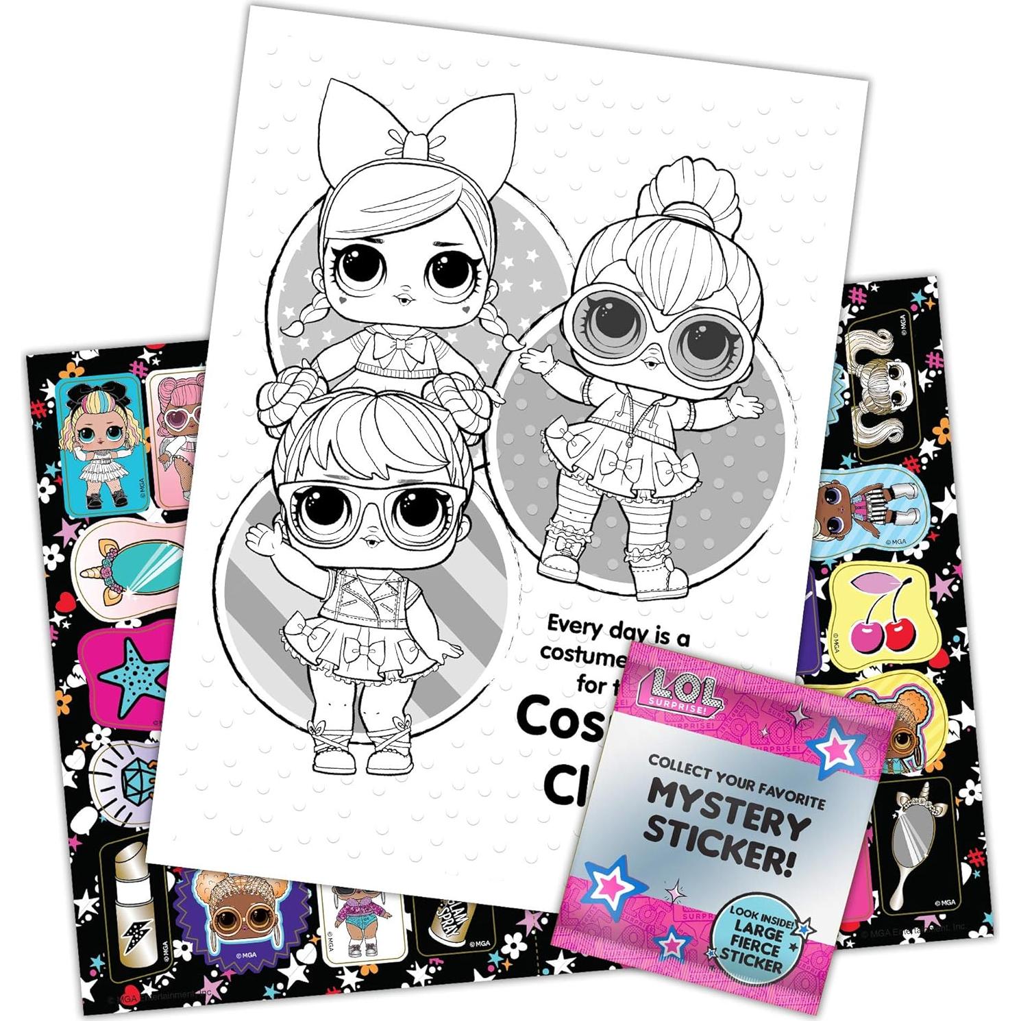 Libro para Colorear L.O.L. Surprise! 48 Páginas con Stickers