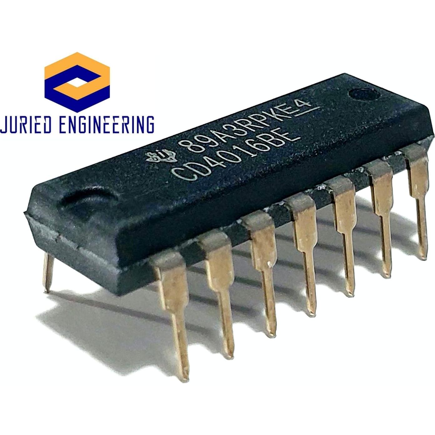 Interruptor Analógico Cuádruple CD4016BE TI DIP-14 20V