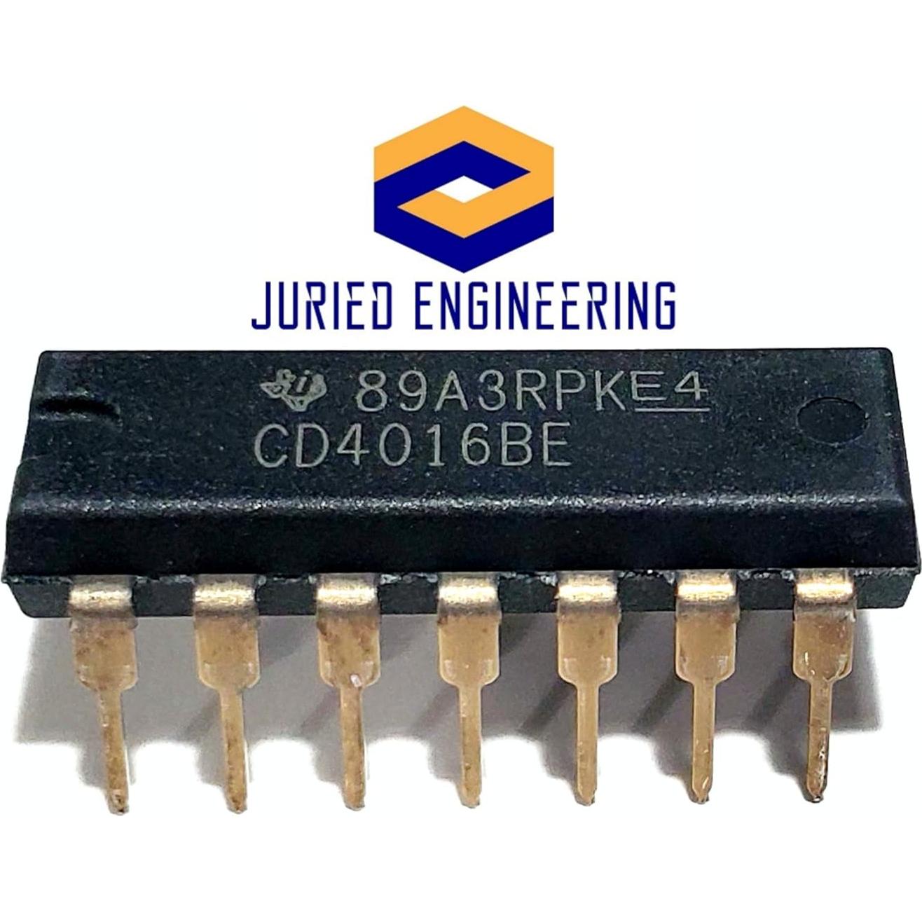 Interruptor Analógico Cuádruple CD4016BE TI DIP-14 20V