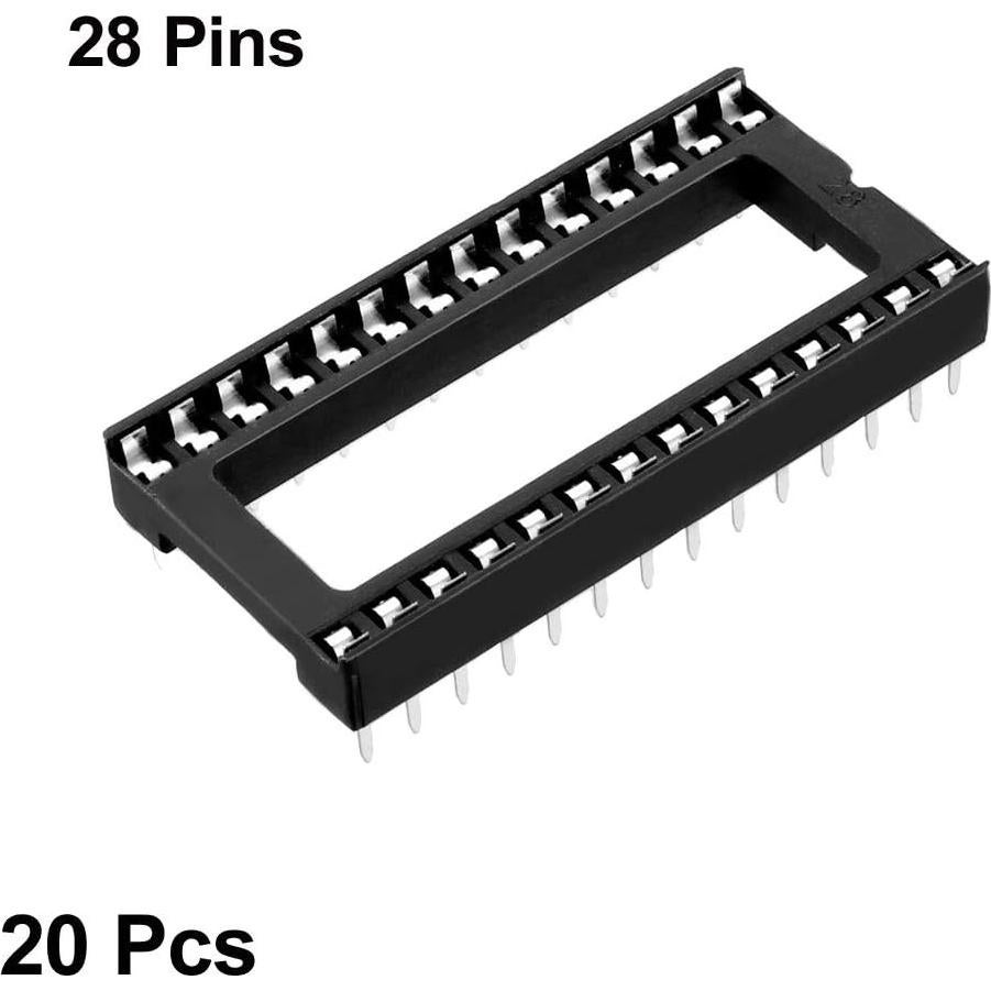 Zócalo DIP IC uxcell 28 Pines 2.54mm para Placa PCB