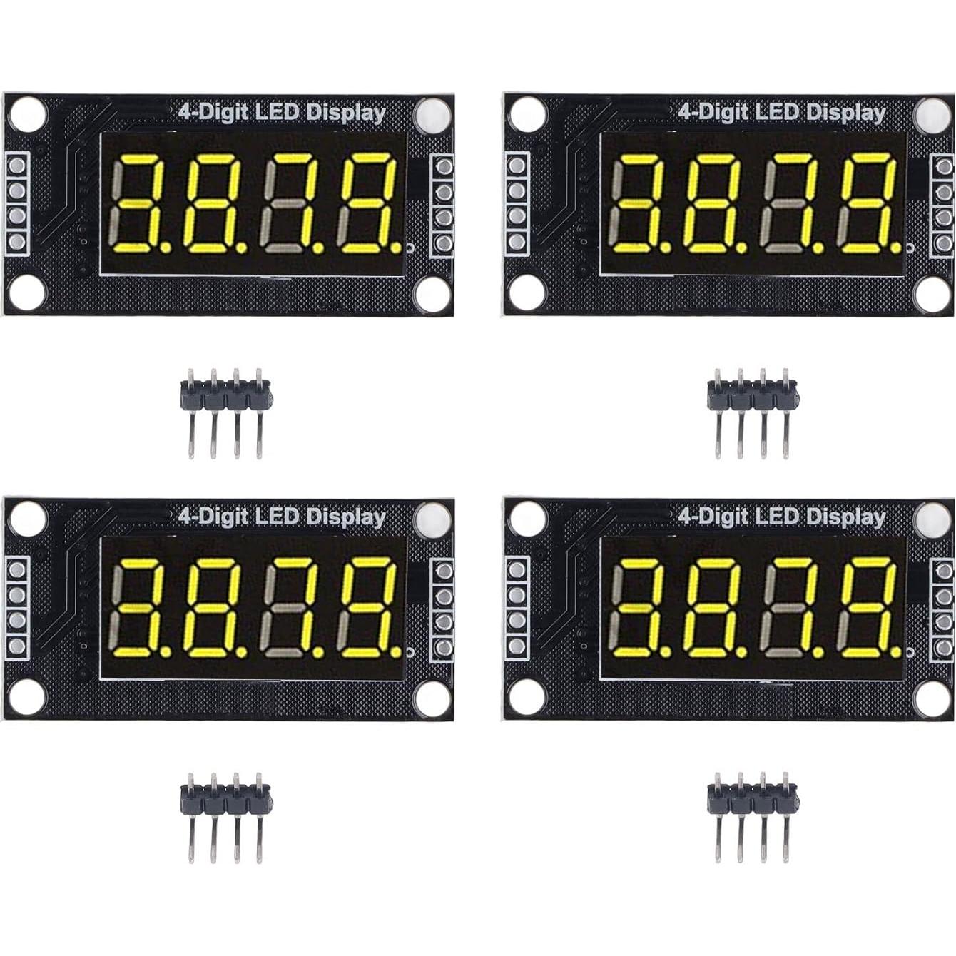 Módulo de Pantalla Digital LED 4 Dígitos TM1637 0.91 cm Amarillo