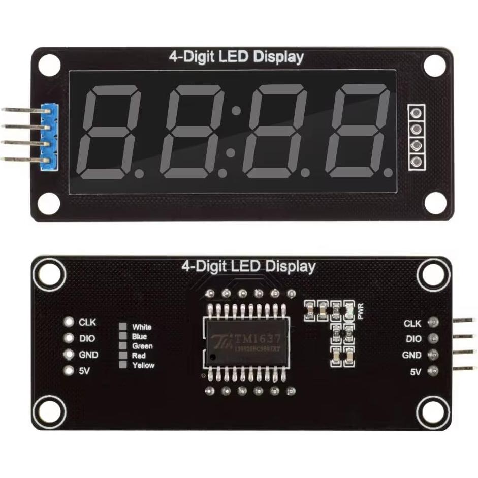 Módulo Pantalla LED 4 Dígitos 0.56" Blanco HiEmbedLogic - 4 pcs
