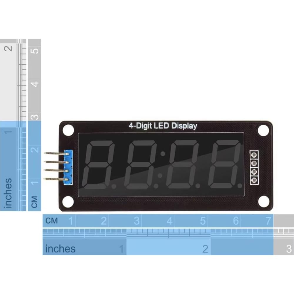 Módulo Pantalla LED 4 Dígitos 0.56" Blanco HiEmbedLogic - 4 pcs