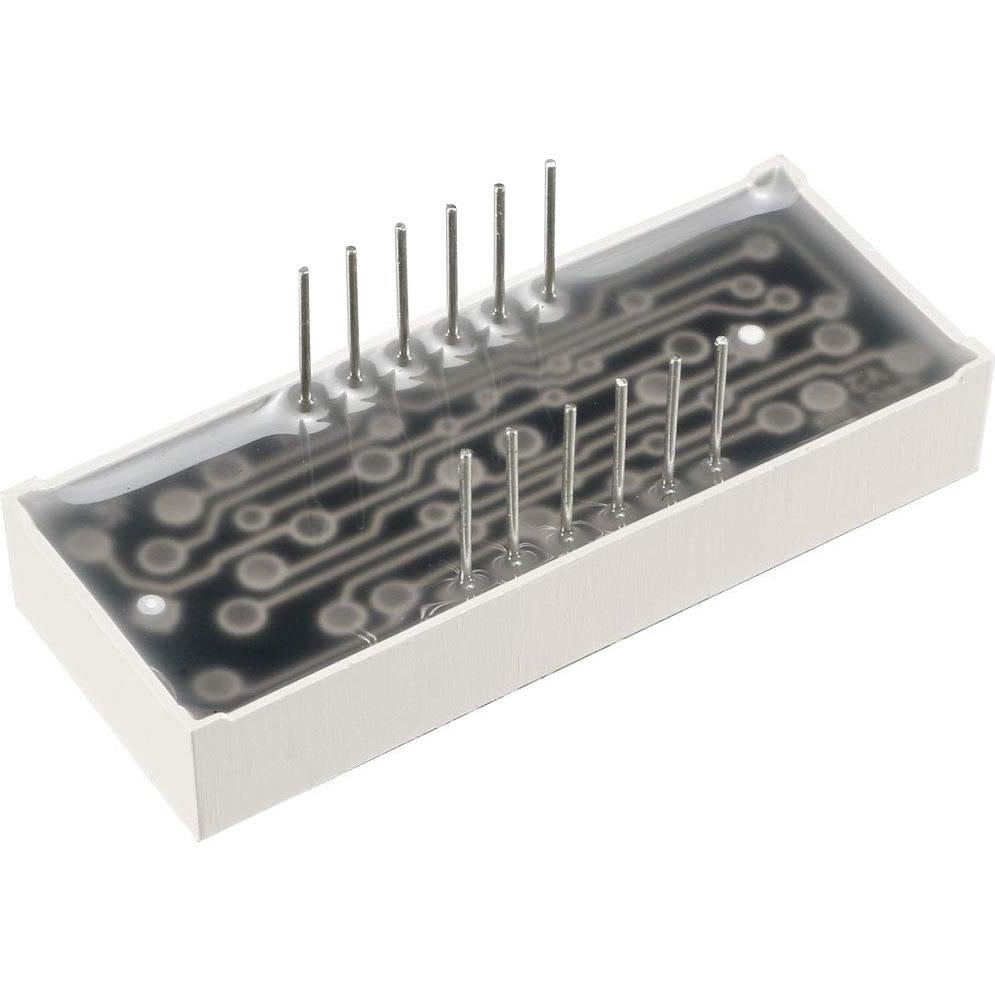 Tubo LED 7 Segmentos uxcell 4 Dígitos Rojo 10 Pcs 40x16x7mm