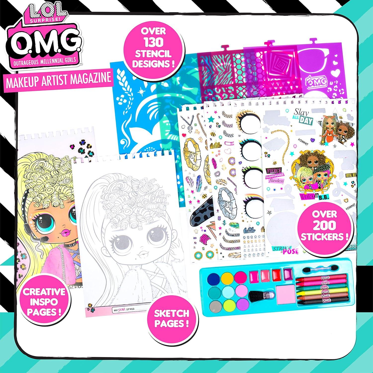 Kit de Manualidades de Maquillaje L.O.L. OMG - 130 Diseños
