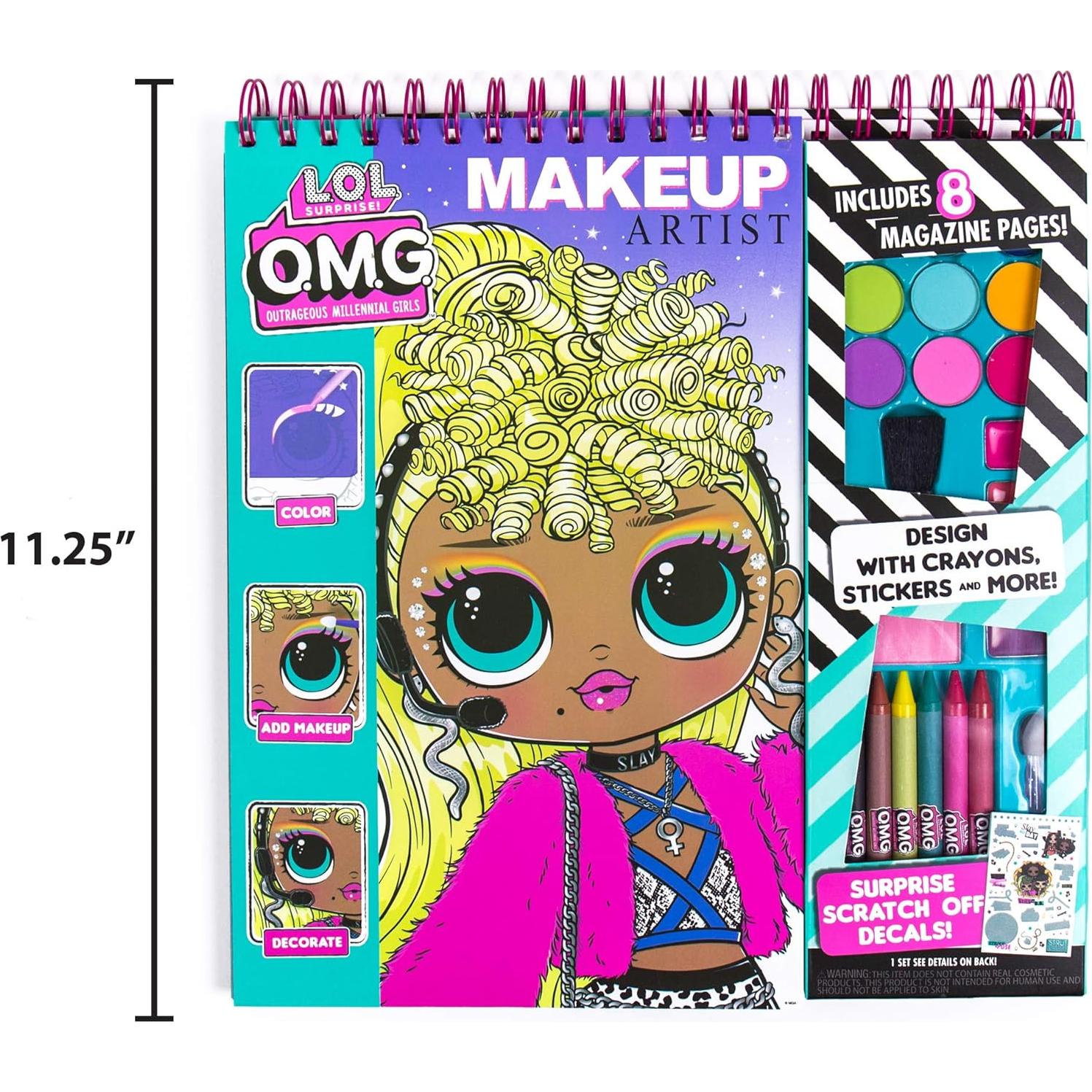Kit de Manualidades de Maquillaje L.O.L. OMG - 130 Diseños