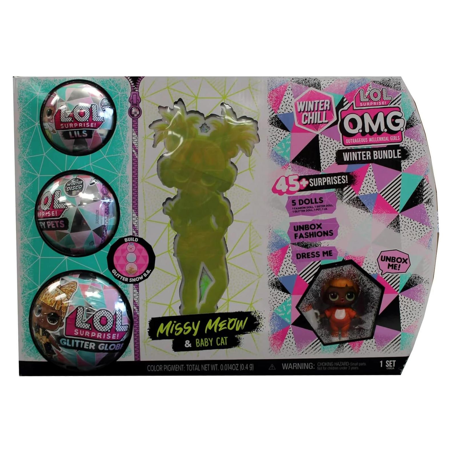 Paquete de Invierno L.O.L. O.M.G. Missy Meow y más