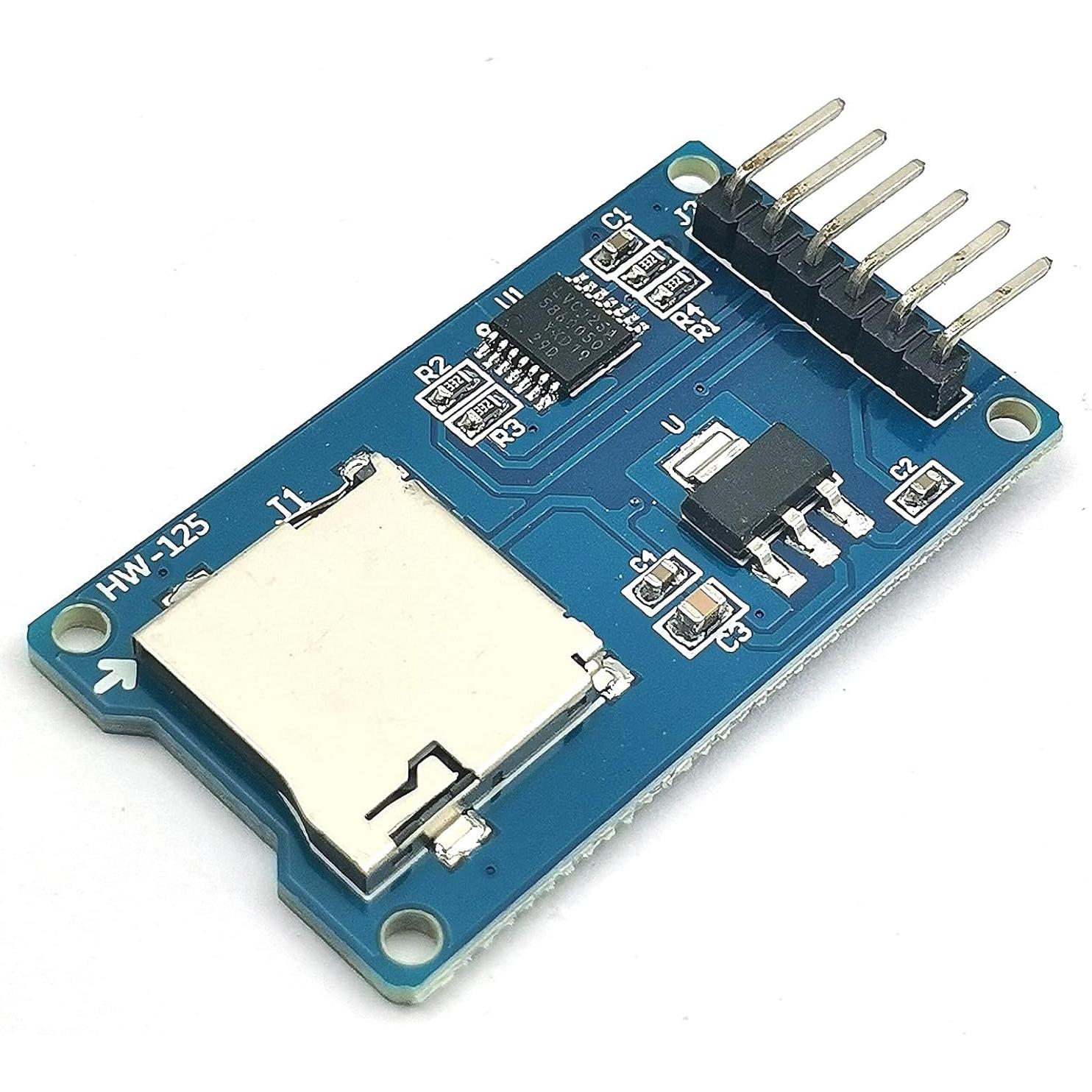 FainWan 2PCS Placa de Expansión Micro SD SPI 6 Pines
