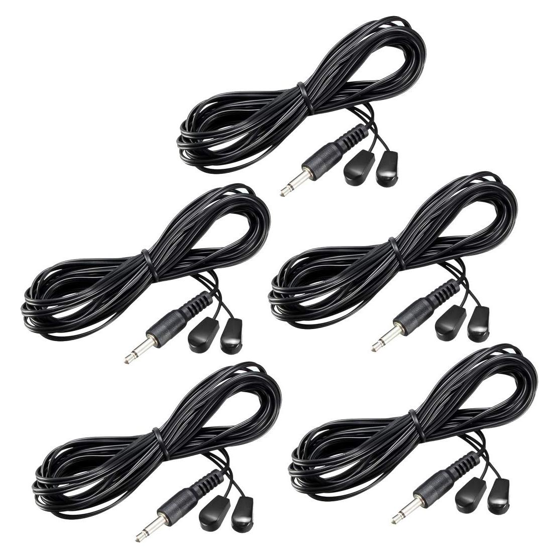 Cable de Extensión Infrarrojo uxcell 3m 3.5mm Doble Cabeza