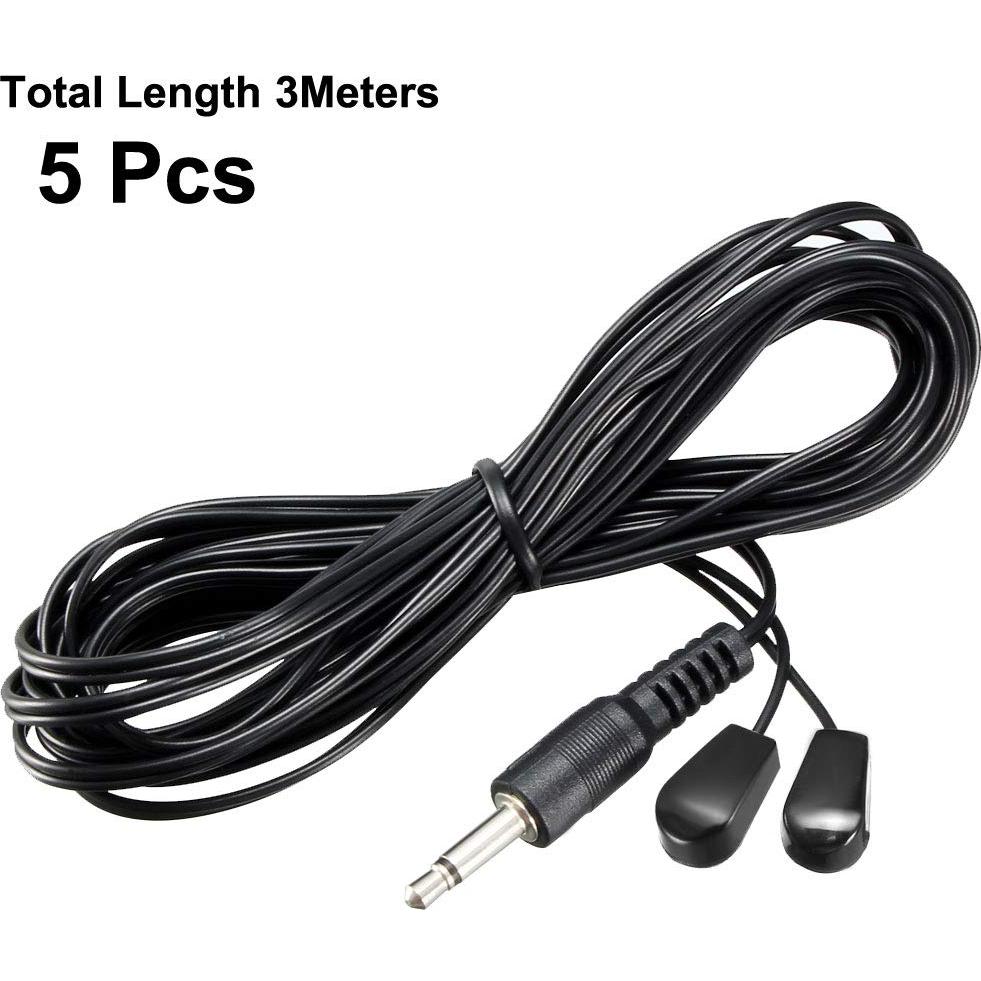 Cable de Extensión Infrarrojo uxcell 3m 3.5mm Doble Cabeza