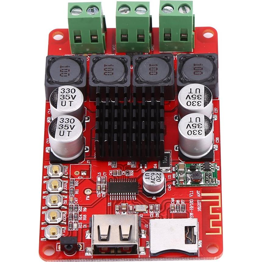 Amplificador de Audio Digital TPA3116 50W+50W Bluetooth con Control Remoto