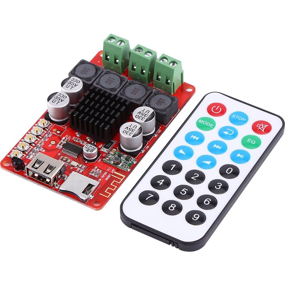 Amplificador de Audio Digital TPA3116 50W+50W Bluetooth con Control Remoto