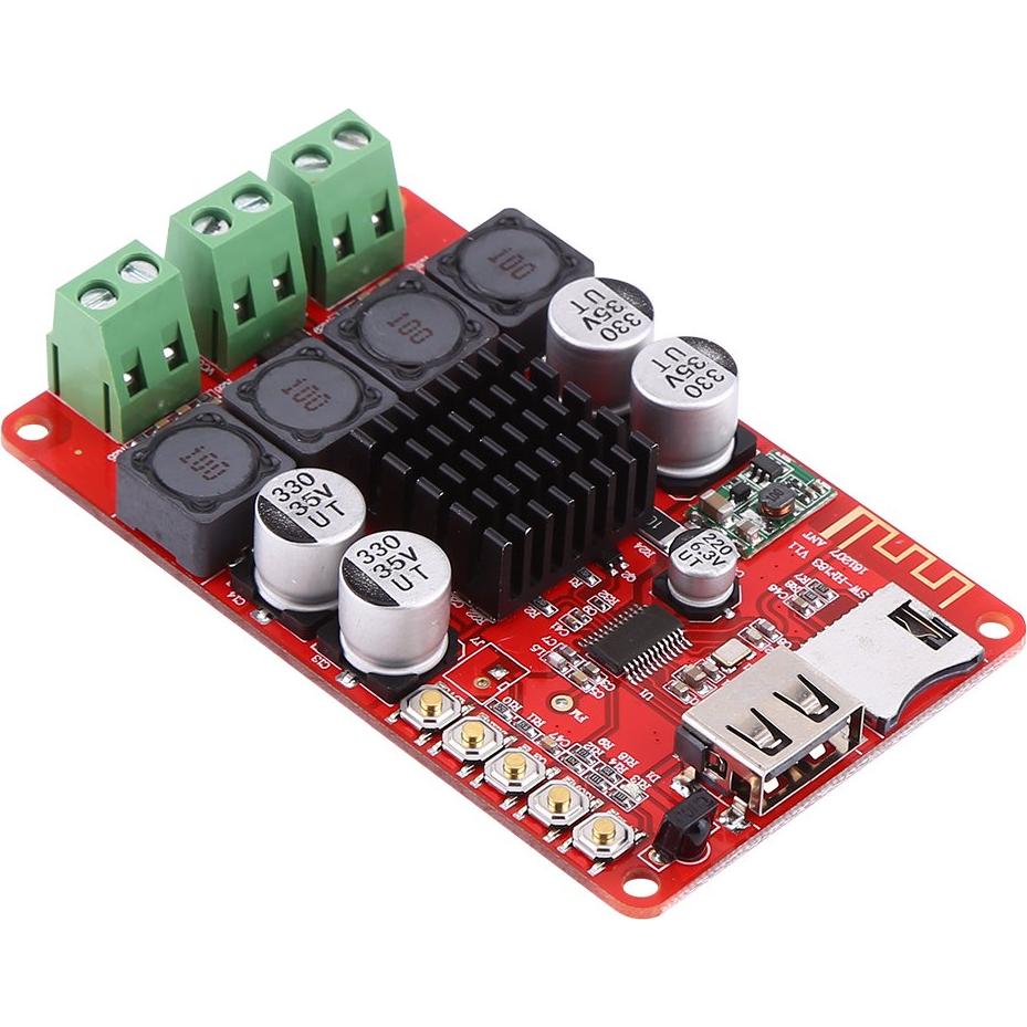 Amplificador de Audio Digital TPA3116 50W+50W Bluetooth con Control Remoto