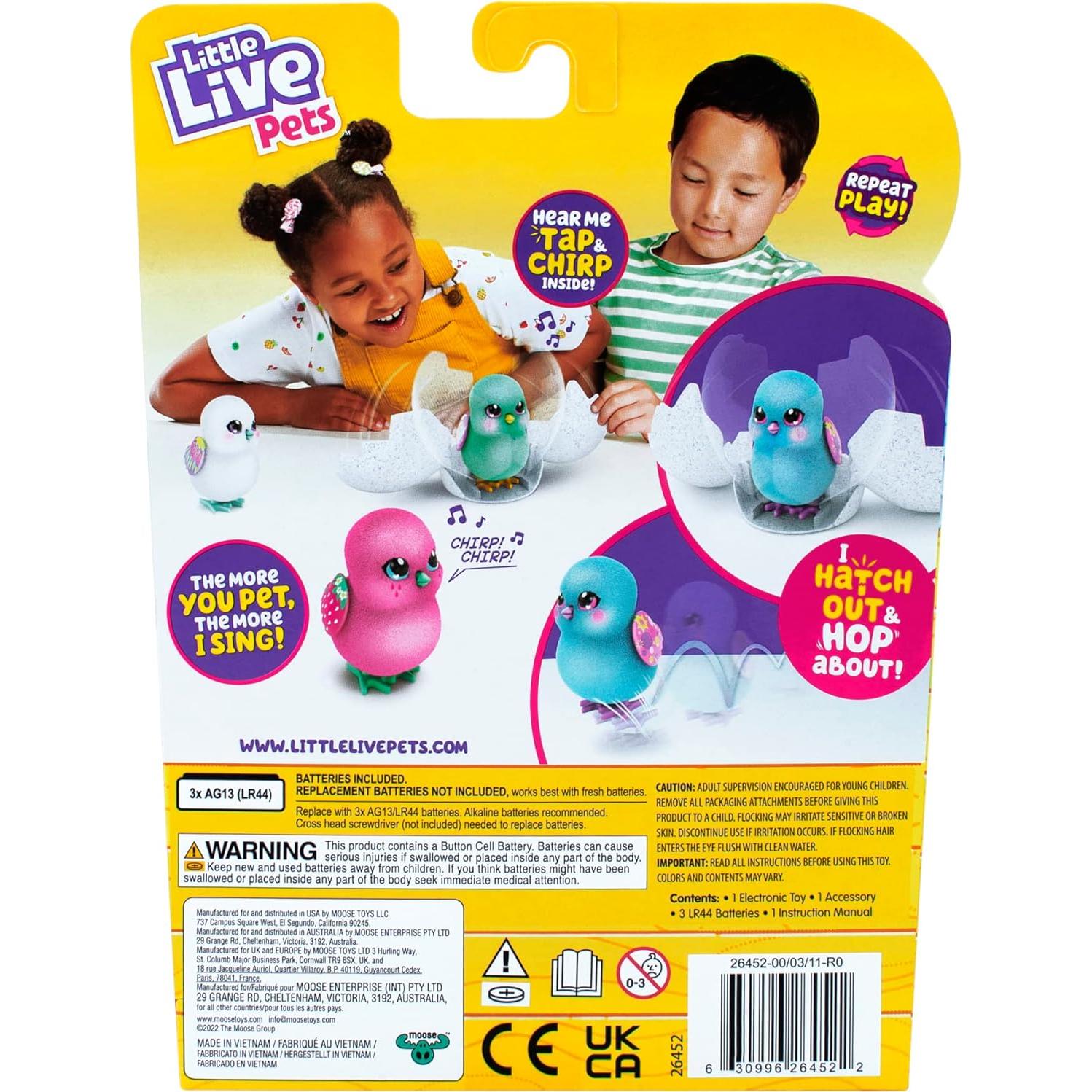 Pollito Sorpresa Little Live Pets Huevo Azul Interactivo