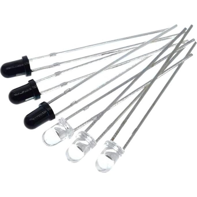 Diodos Infrarrojos 940nm F3 3mm TAREMRJXISA 5 Piezas