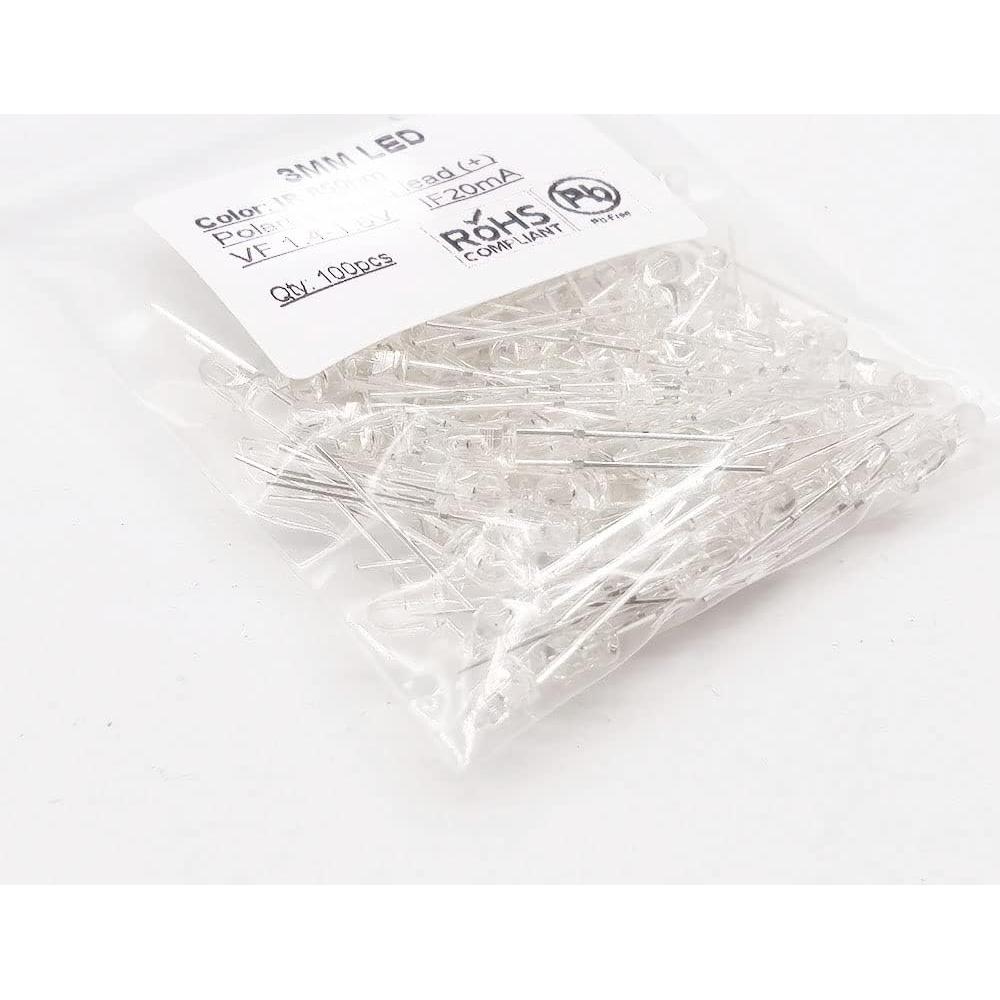 Diodo Infrarrojo LED 5mm Cleiscry 850nm 940nm 100pcs