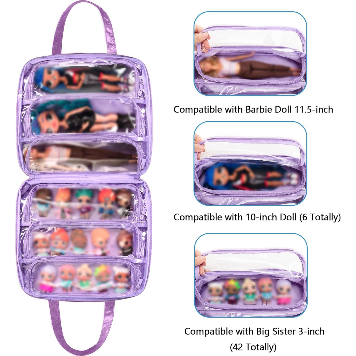 Bolsa de Transporte LoDrid para Muñecas LOL Morado