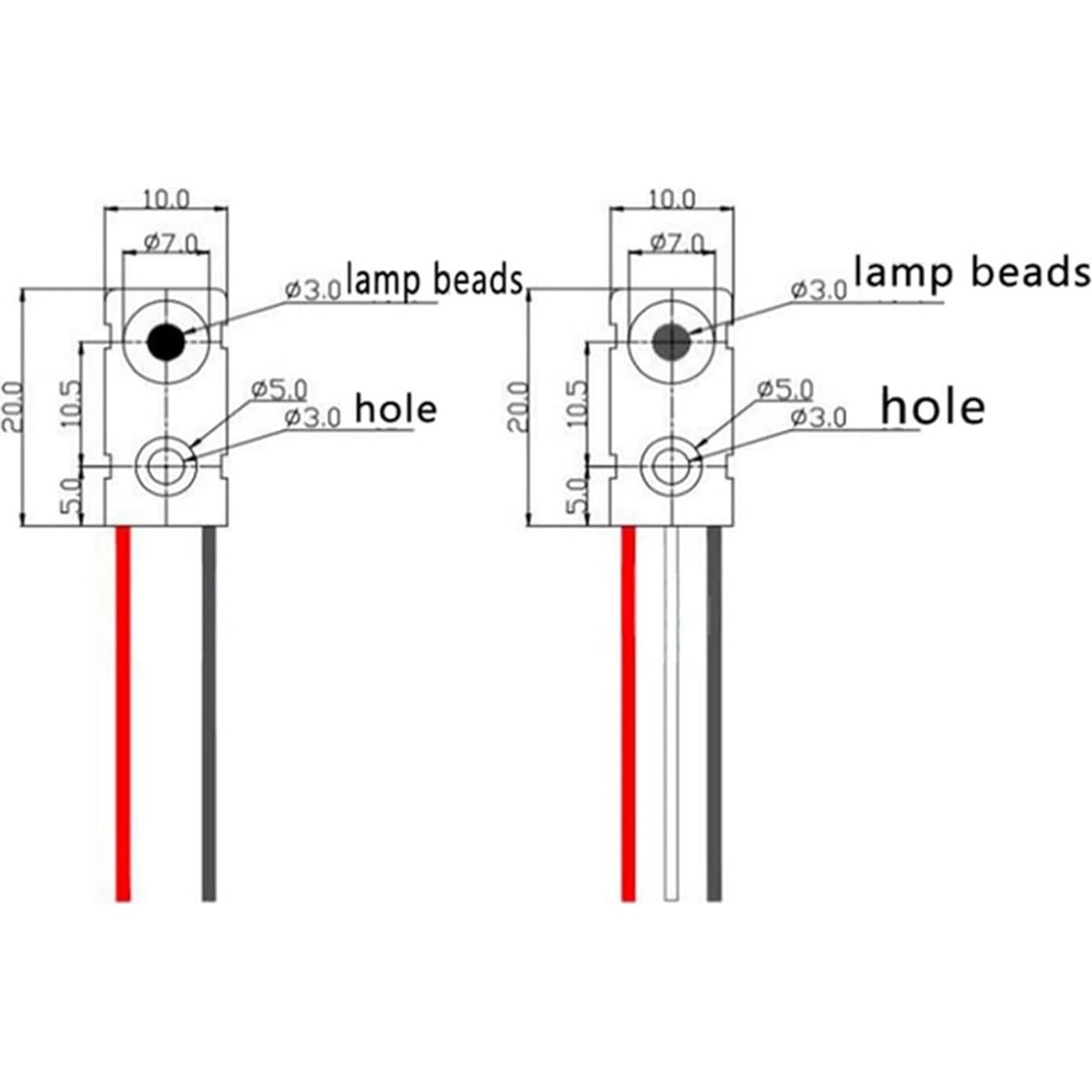4 Sensores de Haz Infrarrojo Ransanx 5MM para Microcontrolador