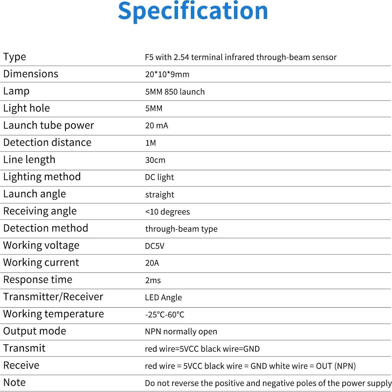 4 Sensores de Haz Infrarrojo Ransanx 5MM para Microcontrolador