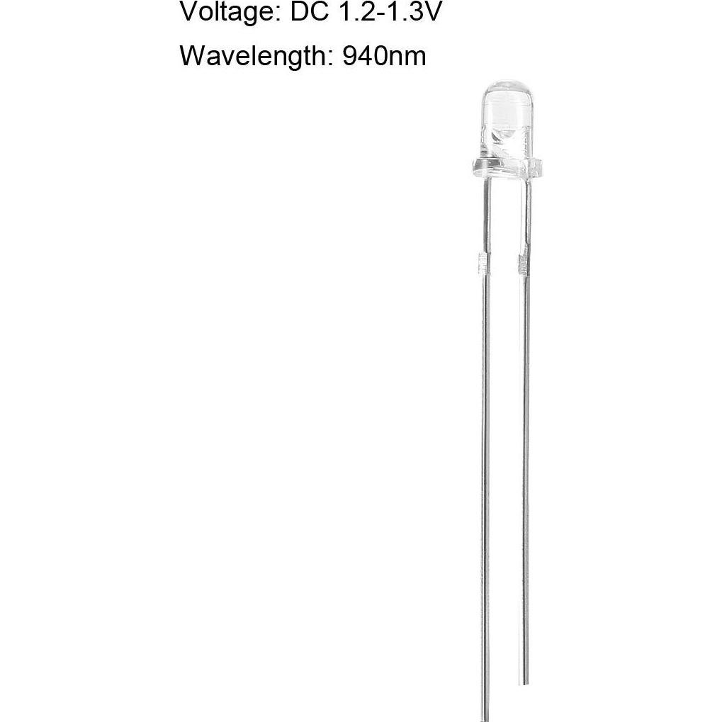 Diodo Emisor Infrarrojo LED uxcell 940nm 40pcs DC 1.2V
