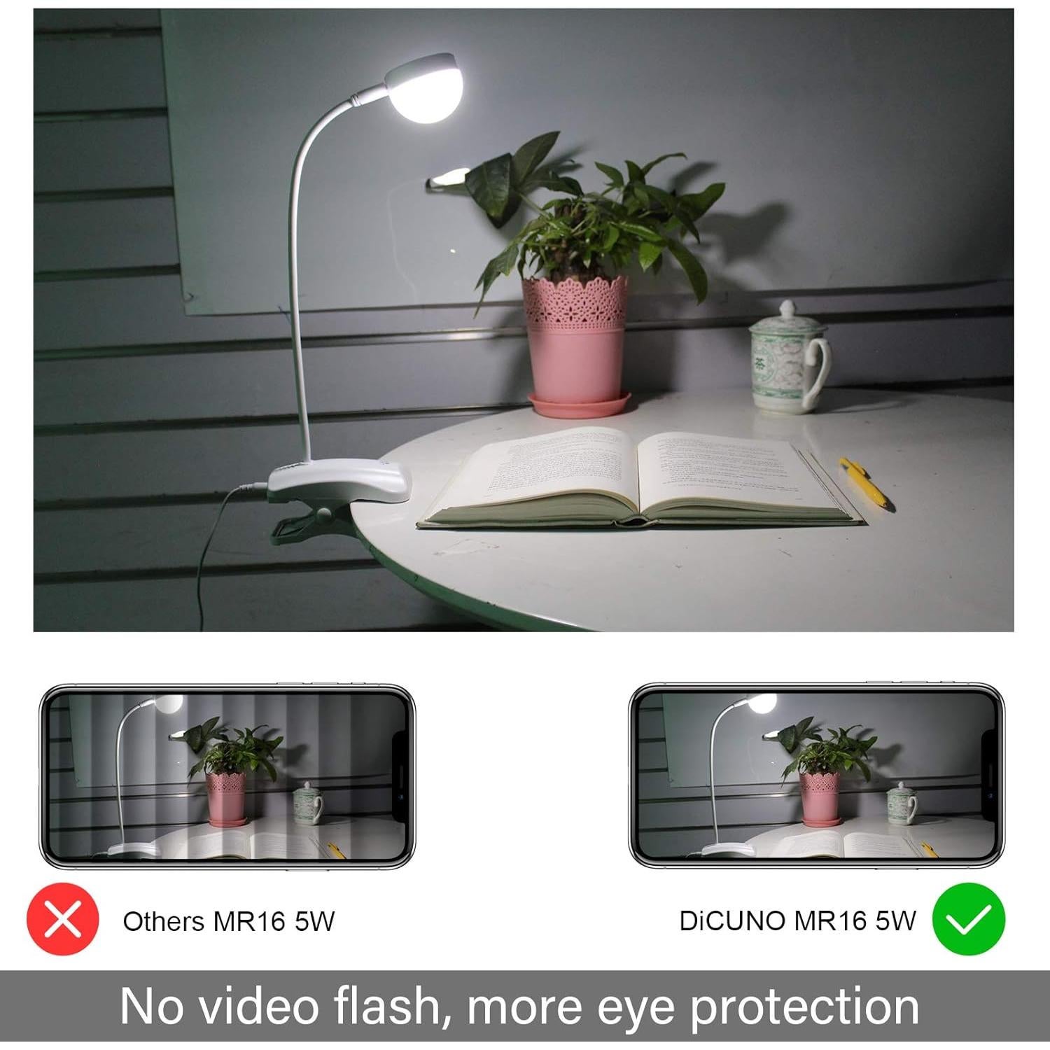 Bombillas LED DiCUNO MR16 5W 6000K GU5.3 10 Paquetes